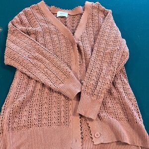 Wilfred red clay cardigan size medium